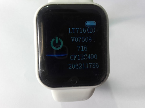 SmartWatch BT w kolorze białym, NOWY, kolorowy LCD jeden punkt dotykow