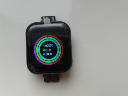 SmartWatch BT w kolorze czarnym, NOWY, kolorowy LCD jeden punkt dotyko