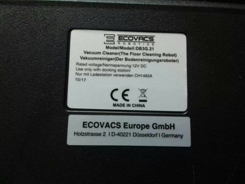 Odkurzacz automatyczny, ECOVACS DeeBot DB3G.21, akumulator 12V 80min,