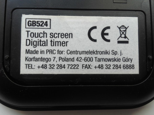 Minutnik kuchenny GreenBlue Touch Screen Digital Timer GB524