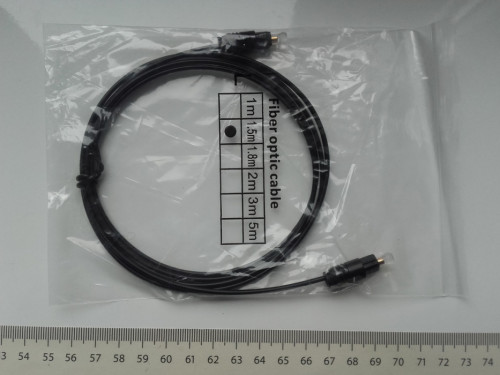 Toslink SPDIF optyczny przewód audio cyfrowy 1,5m Fiber optic cable