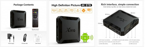 TV BOX, smart do TV, X96Q Android 10, WiFi 1GB+8GB, H313, Cortex A53