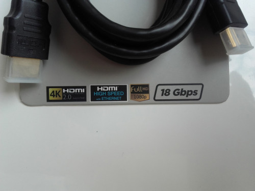 Kabel HDMI 180cm Ethernet 4K, 3D, FullHD, 18Gbps, czarny Nowy CableMax