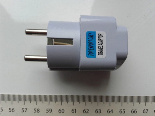 Wtyczka adapter EU, PL, uniwersalna AC 230V, EU, UK, AU, US, CN,