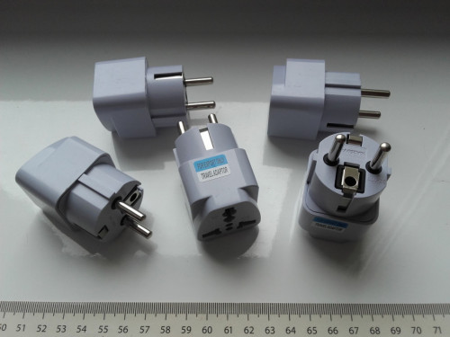 Wtyczka adapter EU, PL, uniwersalna AC 230V, EU, UK, AU, US, CN,