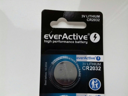 Bateria pastylkowa CR2032 EverActive Lithium 3V, Bateria litowa CR2032