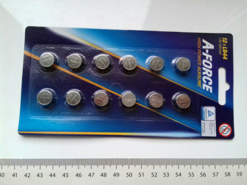 Baterie Alkaliczne, 1,5V LR44 (AG13), Alkaline A-Rorce, cena za 1 sztu