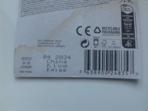 Bateria pastylkowa CR2032 Energizer Lithium 3V, Bateria litowa CR2032,