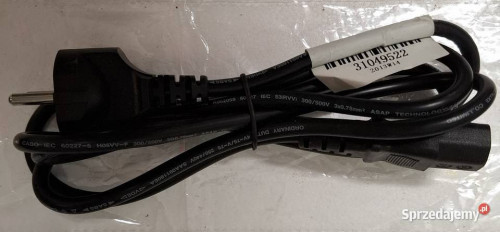 Polecam Kabel Zasilający z Uziemieniem - IEC320-C19 16A, czarny, 2 m