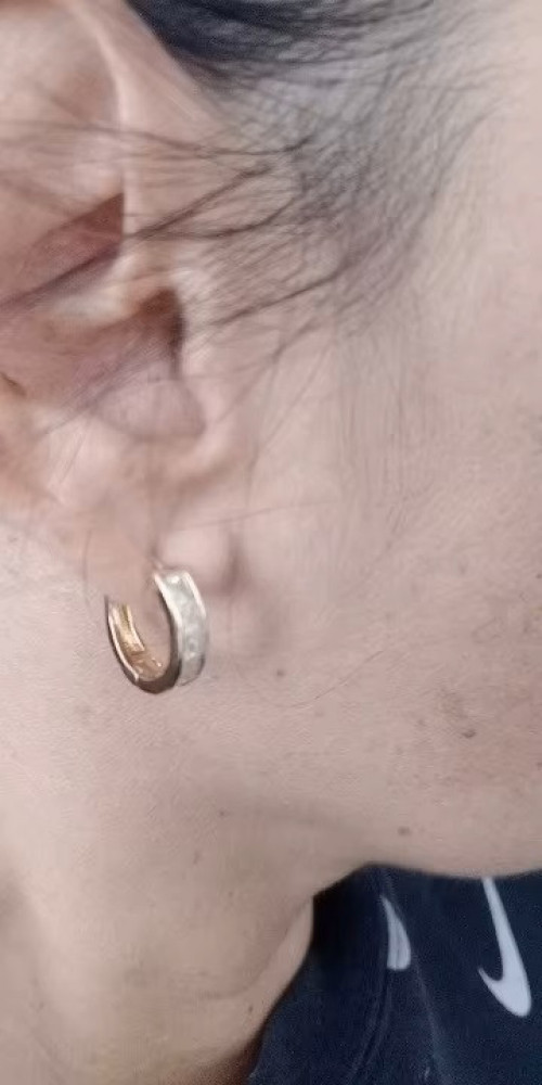 Kolczyki kółka pełne z kwadratem księżniczki eleganckie kobiece