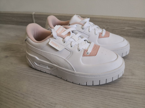 Nowe buty PUMA Cali Dream 39 25cm białe różowe white rose pudrowy róż