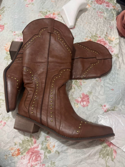 Western Cowboy kozaki ćwiekowane 2 kolory