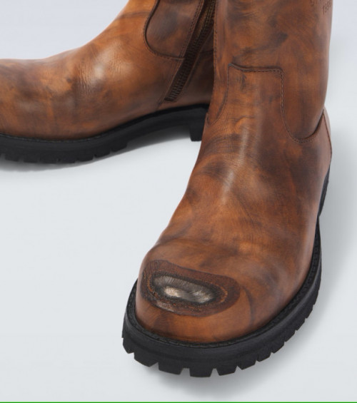 Skórzane buty motocyklowe
