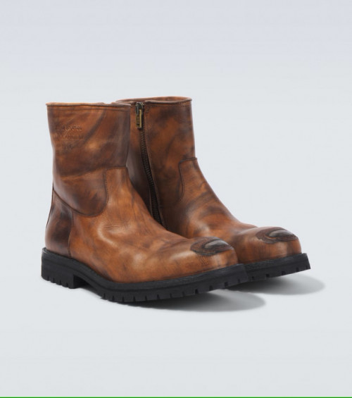 Skórzane buty motocyklowe