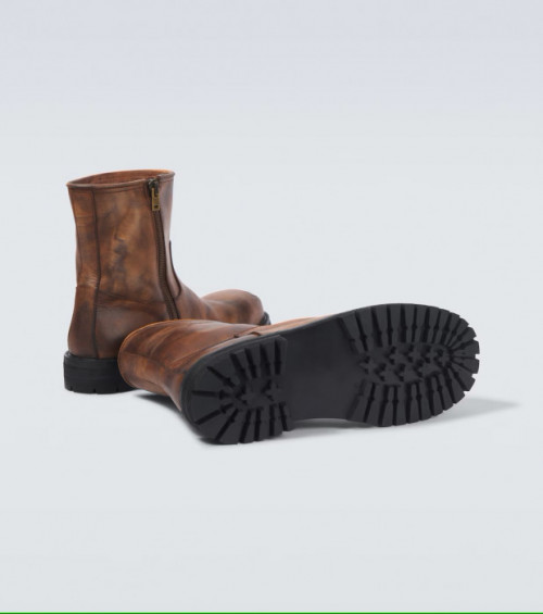 Skórzane buty motocyklowe