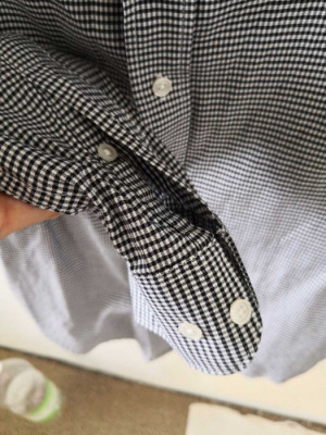 Koszula RESERVED Slim Fit roz. 39 S, czarno biała kratka