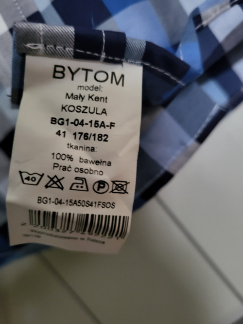 Koszula Bytom rozmiar 41 176/182 NOWA 100% bawełna