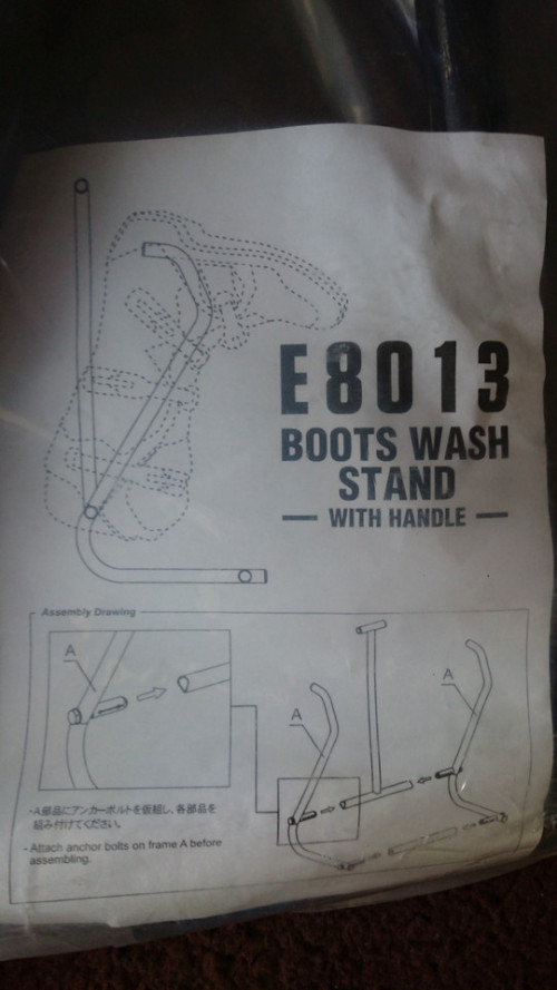 NOWY Stojak na buty motocyklowe E8013 Boots Wash Stand pomocny wygodny