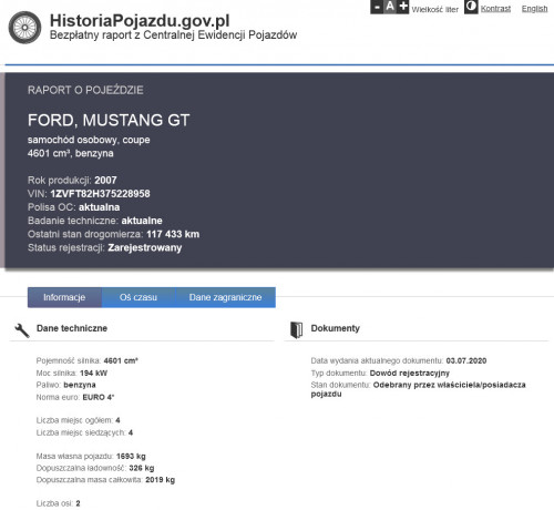 Ford Mustang GT modyfikacje świetny stan