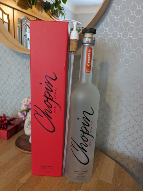 Butelka Chopin 3L+Pompka+Karton PUSTA Kolekcjonerska