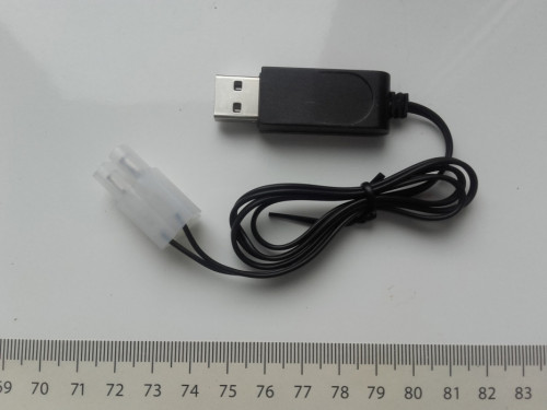 Ładowarka USB do akumulatorów 6V, 300mA wtyczka KET-2P, Charger