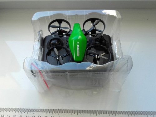 Dron GT1, Mini UAV, z pełną osłoną śmigieł, 3,7V 300mAh, 360 obrót, He