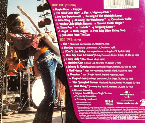 Polecam Album 2X CD Jimi Hendrix Memories Of Jimi Hendrix CD