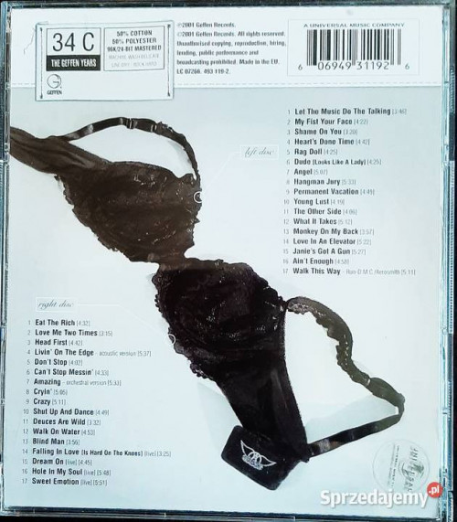Polecam Podwójny Album 2XCD AEROSMITH - Album Young Lust Anthology