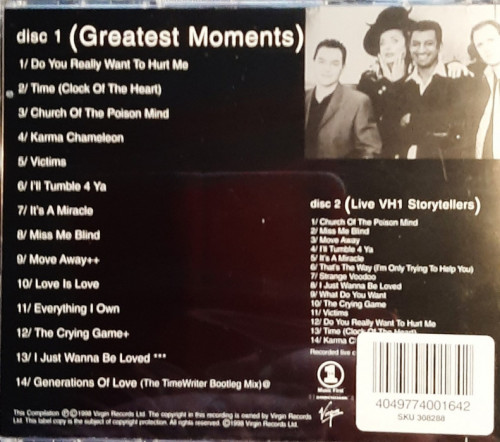 Sprzedam Znakomity  Album  2X CD Culture Club -Greatest Moments CD