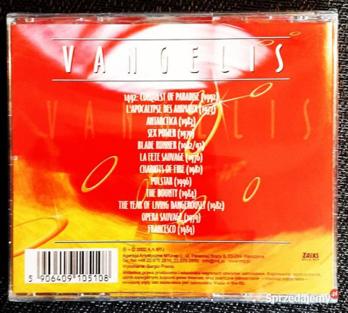Polecam Wspaniały Album CD VANGELIS The Best CD