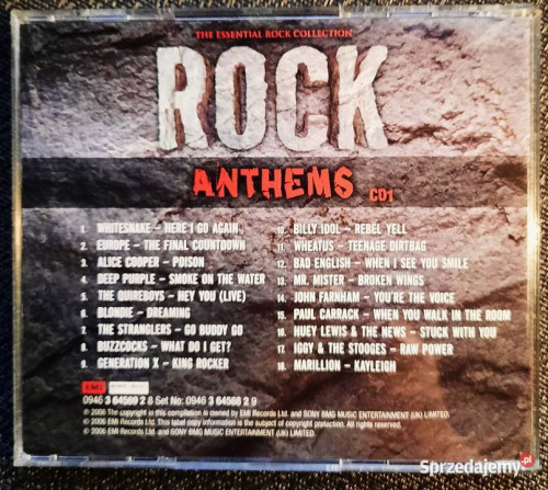 Polecam CD Rockowy Składak Rock Anthems Various Artists