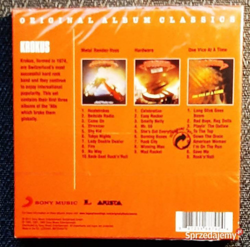 3 CD Zestaw Zespołu Ostrego Hard Rock-a KROKUS
