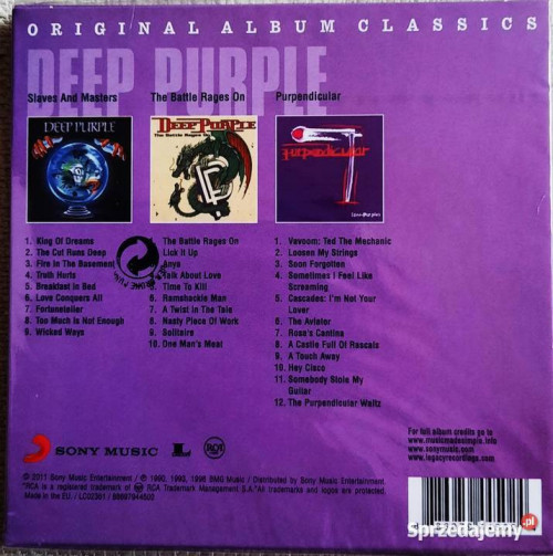 Polecam Album 3 płytowy CD Rock Legenda Deep Purple