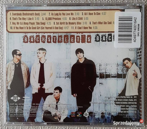 Polecam Album Cd Zespołu BACKSTREET BOYS Album -Backstreet's