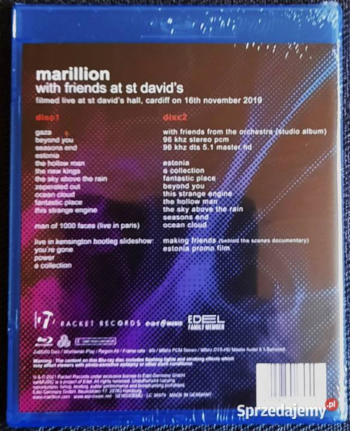 Polecam Album Marillion - With Friends At St. David`s Blu-Ray