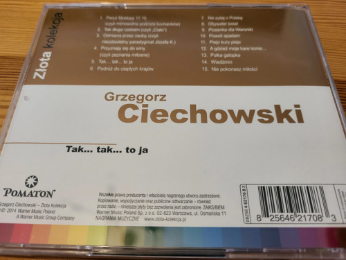 Grzegorz Ciechowski. Tak. Tak. To ja CD Stan BDB