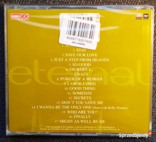 Polecam Album CD Zespołu ETERNAL - Album Greatest Hits