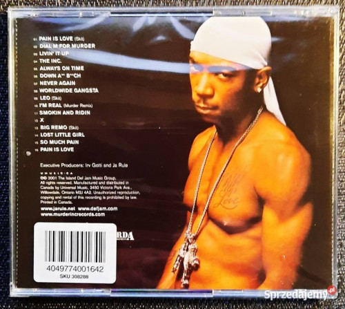 Polecam Album CD JA RULE - Album Pain Is Love CD