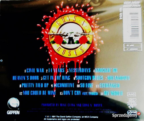 Polecam Znakomity Album CD GUNS N ROSES- ‎ Use Your Illusion II Cd