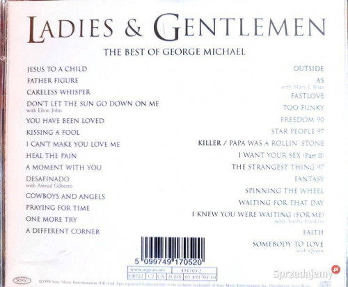 Polecam Album 2 płytowy CD GEORGIE MICHAEL -Album Ladies and Gentelmen
