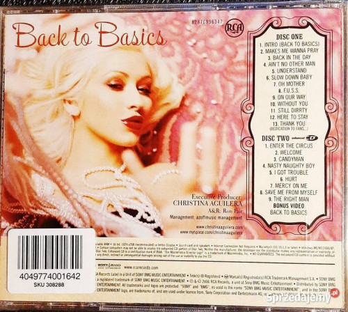 Polecam  Album 2X CD CHRISTINA AGUILERA- Back To Basics CD De LUX