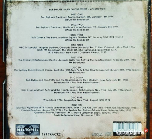Polecam Unikat. Zestaw 10X CD Rewelacyjne Koncerty Bob Dylan