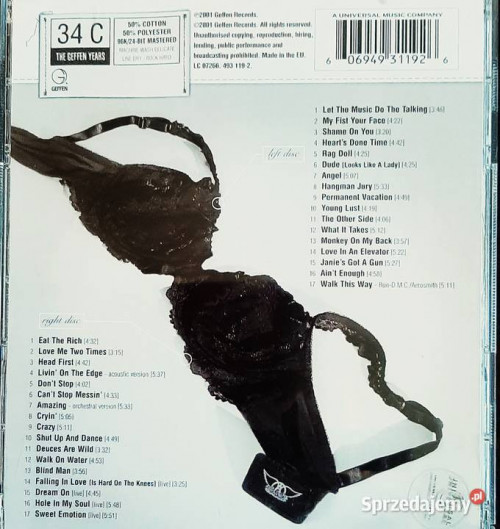 Podwójny Album 2XCD Aerosmith Young Lust Anthology -CD