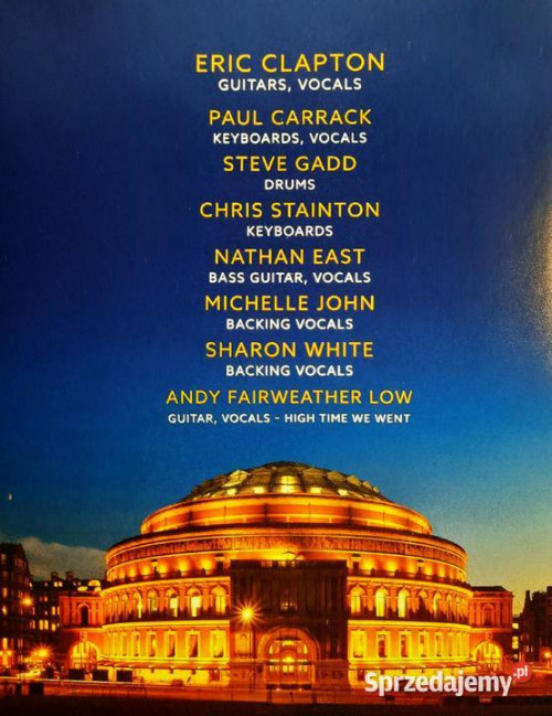 Polecam  BLU RAY- Koncert ERIC CLAPTON  Royal Albert Hall
