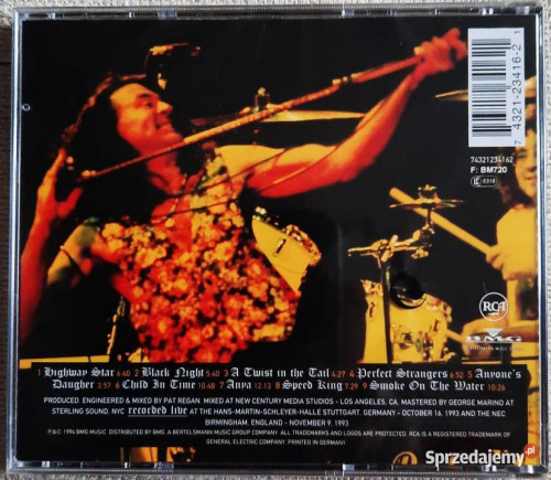 Super Koncertowy Album CD Deep Purple Come Hell or High W