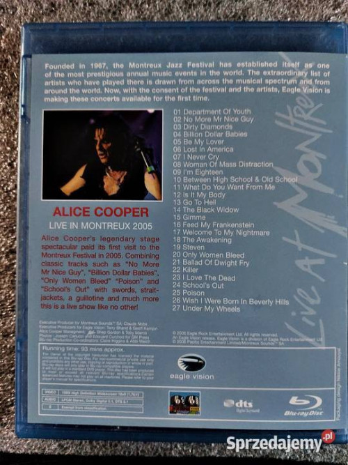 Polecam Rewelacyjny Koncert na Blu Ray ALICE COOPER - Live H