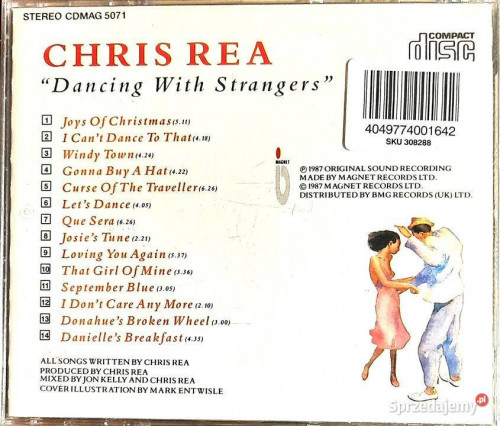 Polecam Album CD CHRIS REA- Album - Dancing With Strangers Cd Nowa
