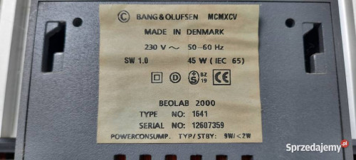 Głośnik Bang & Olufsen Beolab 2000 model 1641 made in Denmark
