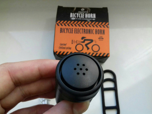 Elektryczny dzwonek rowerowy i alarm, na akumulator USB, głośny 120 de