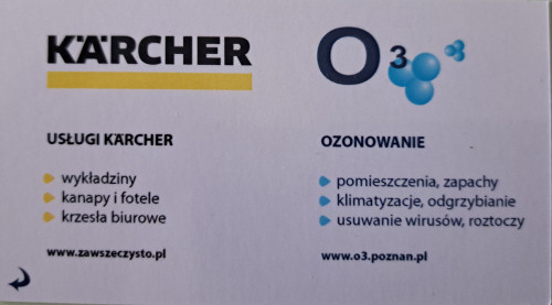 Czyszczenie Karcher Poznań i okolice.